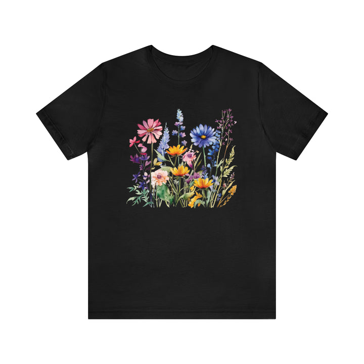 Watercolor Wildflower Print Graphic Tshirt