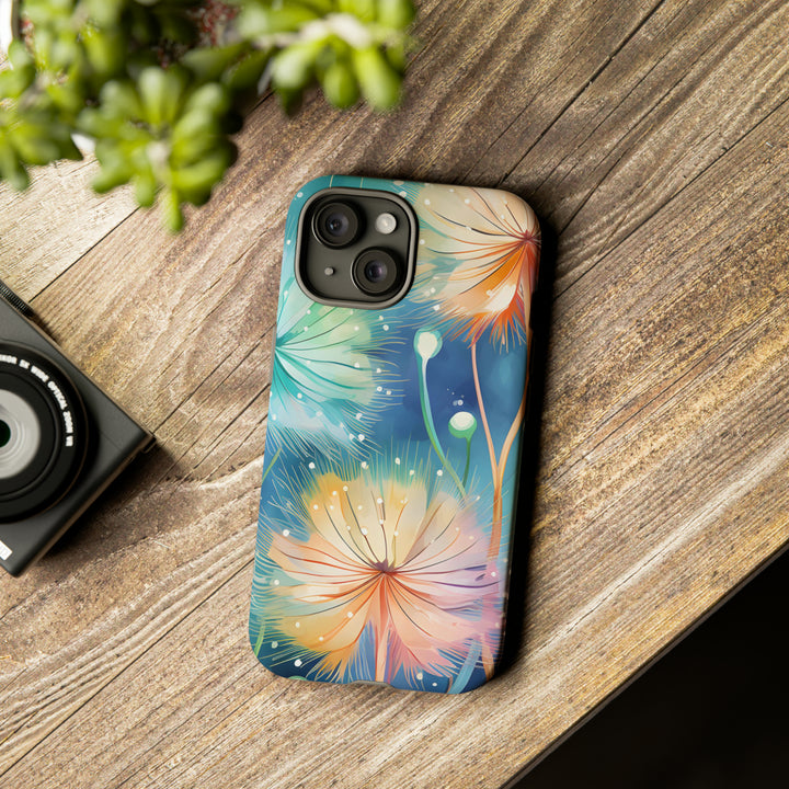 Whimsical Burst Dandelions Phone Case