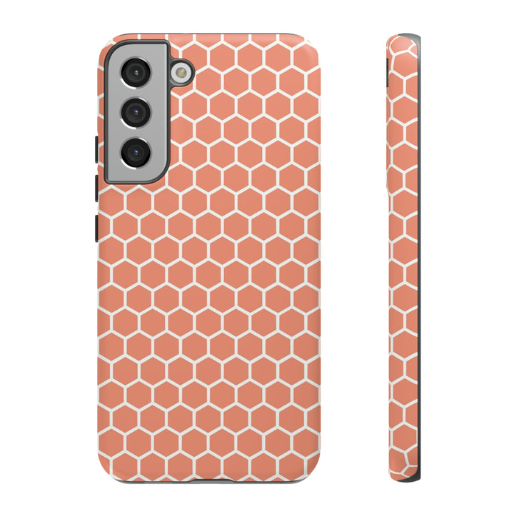 Orange Honeycomb | Phone Case for iPhone/Galaxy/Pixel