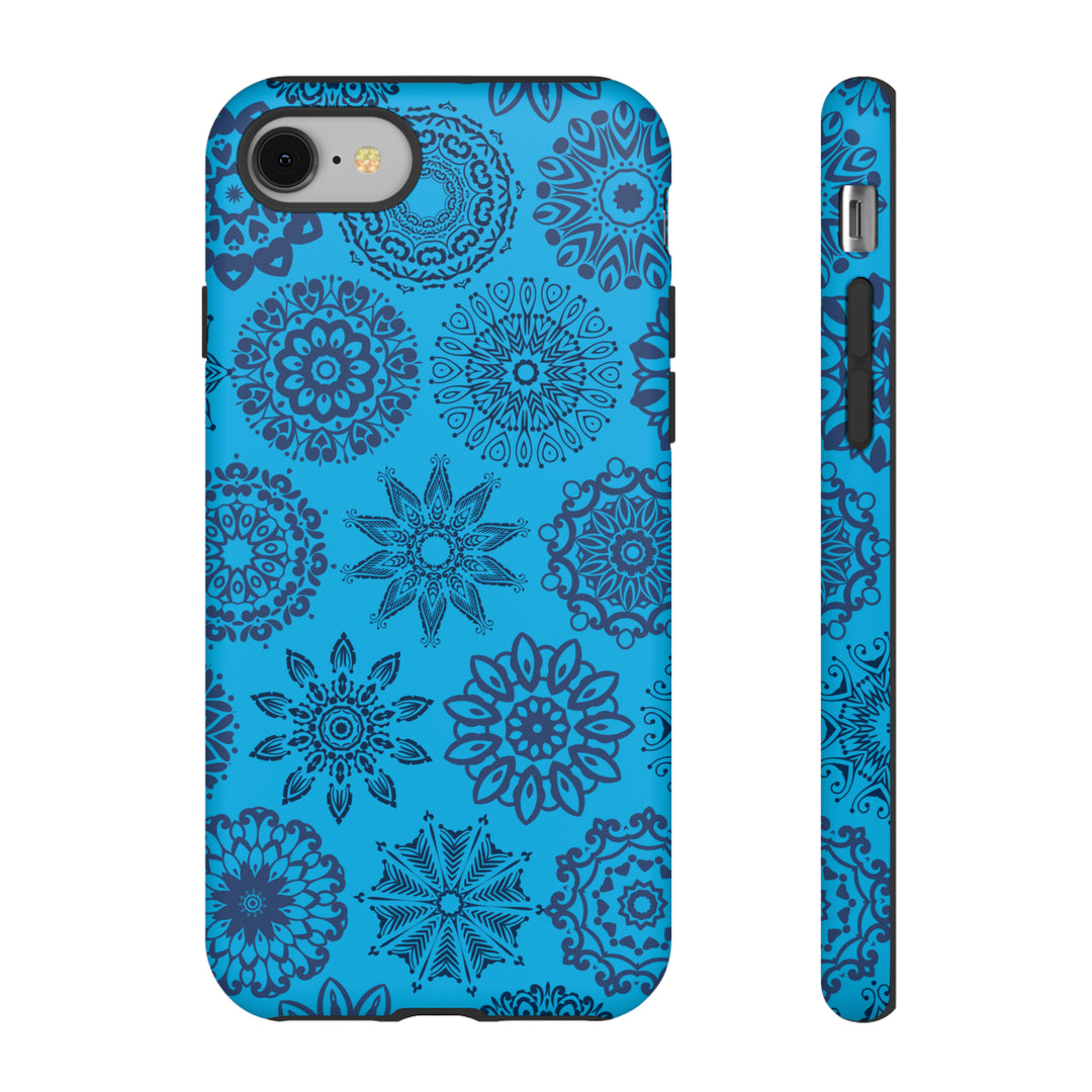 Blue Abstract Patterned Phone Case