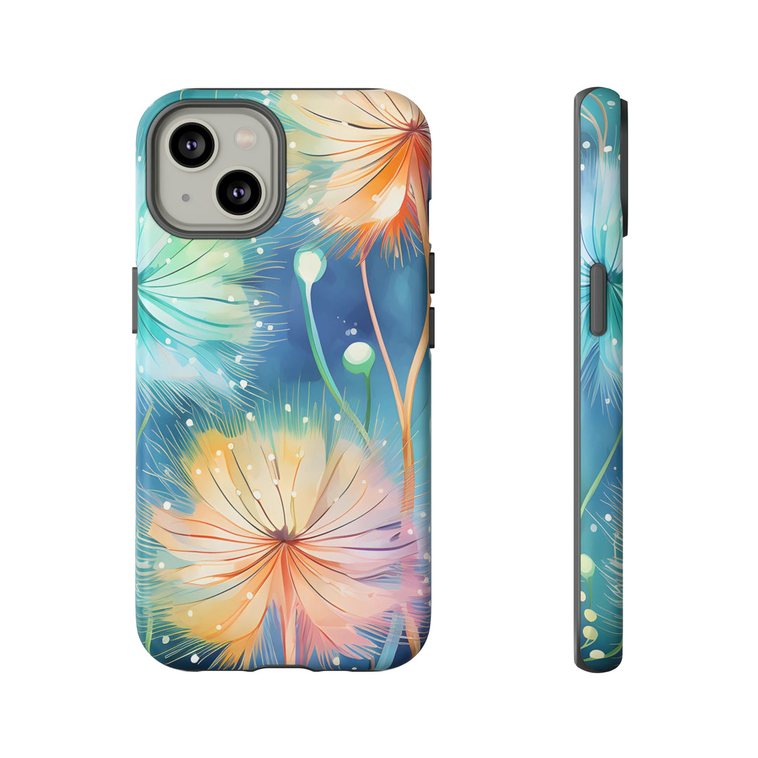 Whimsical Burst Dandelions Phone Case