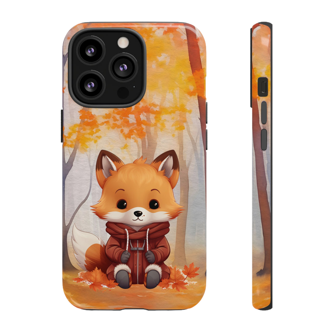 Baby Forest Fox Ready for Autumn - Samsung & iPhone Phone Case