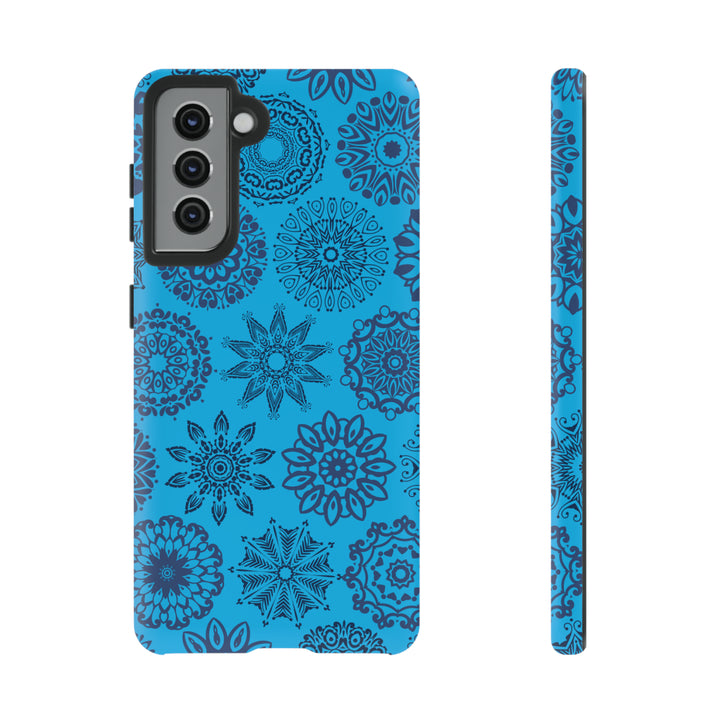 Blue Abstract Patterned Phone Case