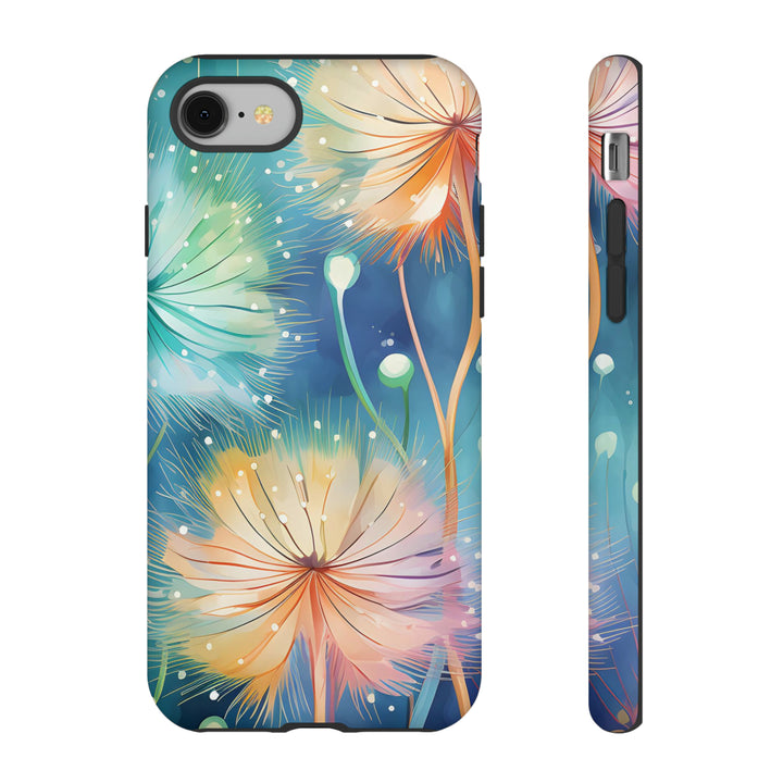 Whimsical Burst Dandelions Phone Case