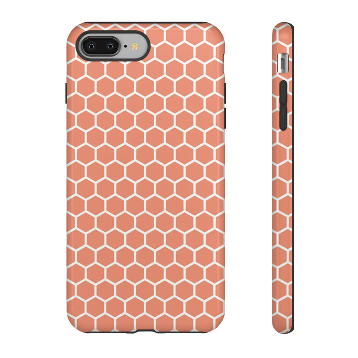 Orange Honeycomb | Phone Case for iPhone/Galaxy/Pixel