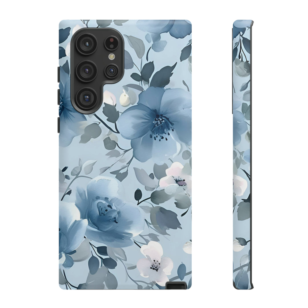 Dusty Blue Flowers | Phone Case for iPhone/Galaxy/Pixel