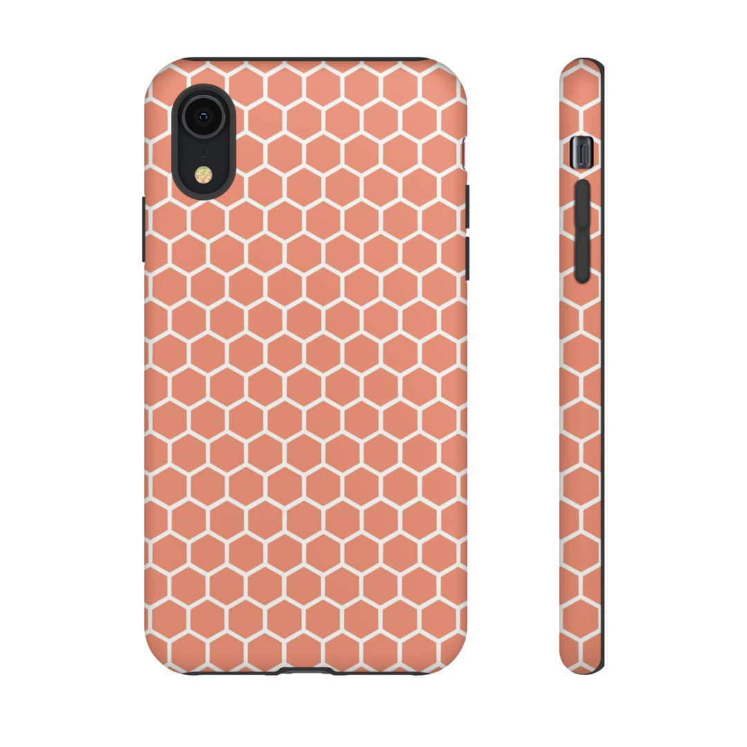 Orange Honeycomb | Phone Case for iPhone/Galaxy/Pixel