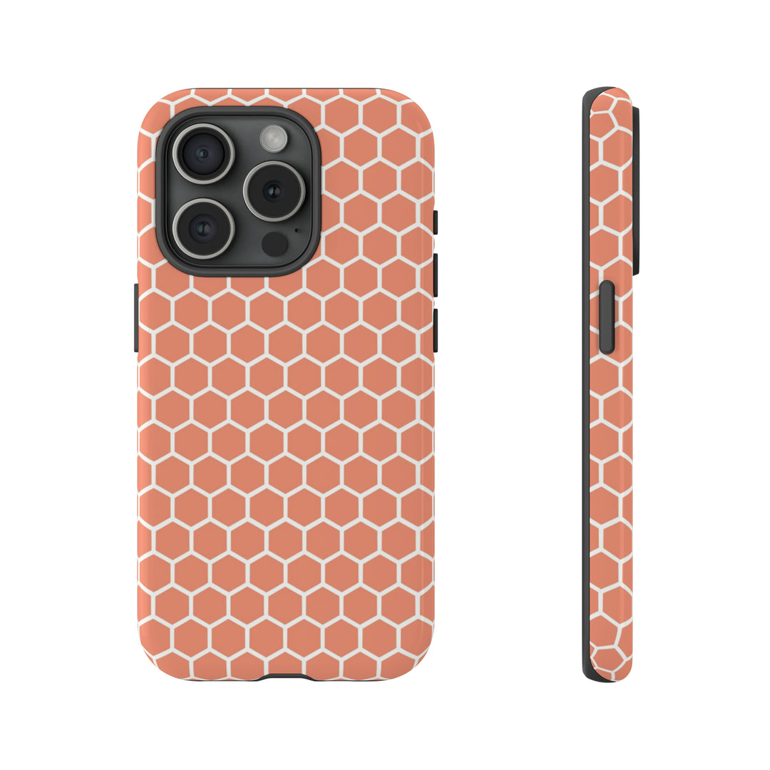 Orange Honeycomb | Phone Case for iPhone/Galaxy/Pixel