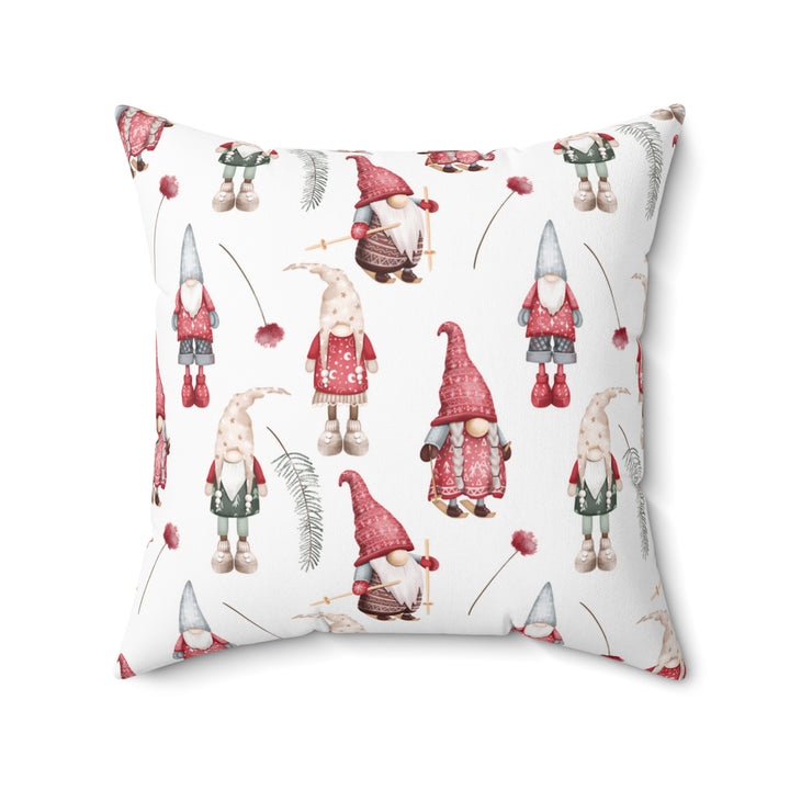 Gnomes Pattern Winter Decorative Throw Pillow