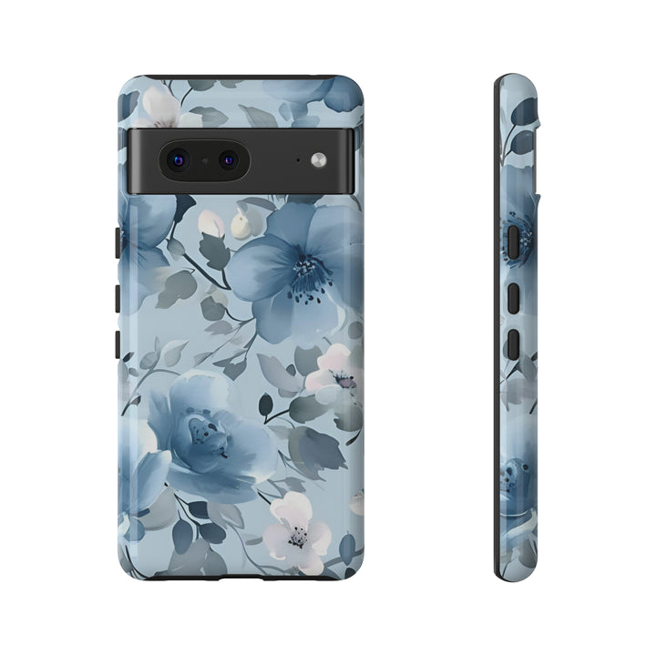 Dusty Blue Flowers | Phone Case for iPhone/Galaxy/Pixel