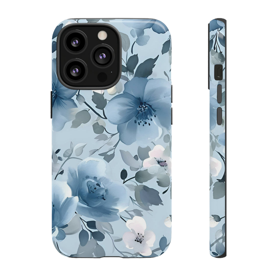 Dusty Blue Flowers | Phone Case for iPhone/Galaxy/Pixel