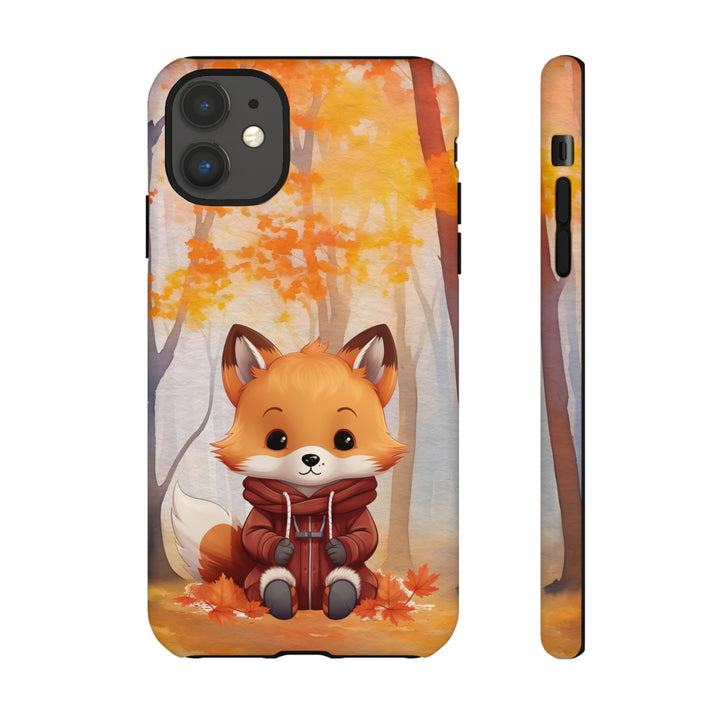 Baby Forest Fox Ready for Autumn - Samsung & iPhone Phone Case