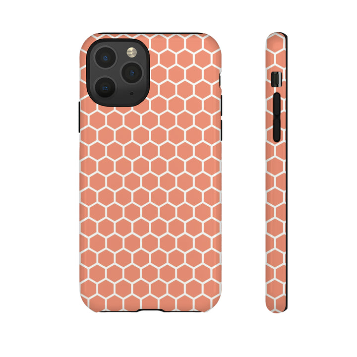 Orange Honeycomb | Phone Case for iPhone/Galaxy/Pixel