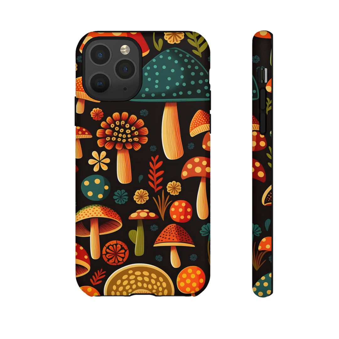 Dark Whimsy Mushroom Field Phone Case