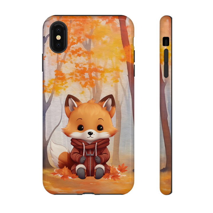 Baby Forest Fox Ready for Autumn - Samsung & iPhone Phone Case