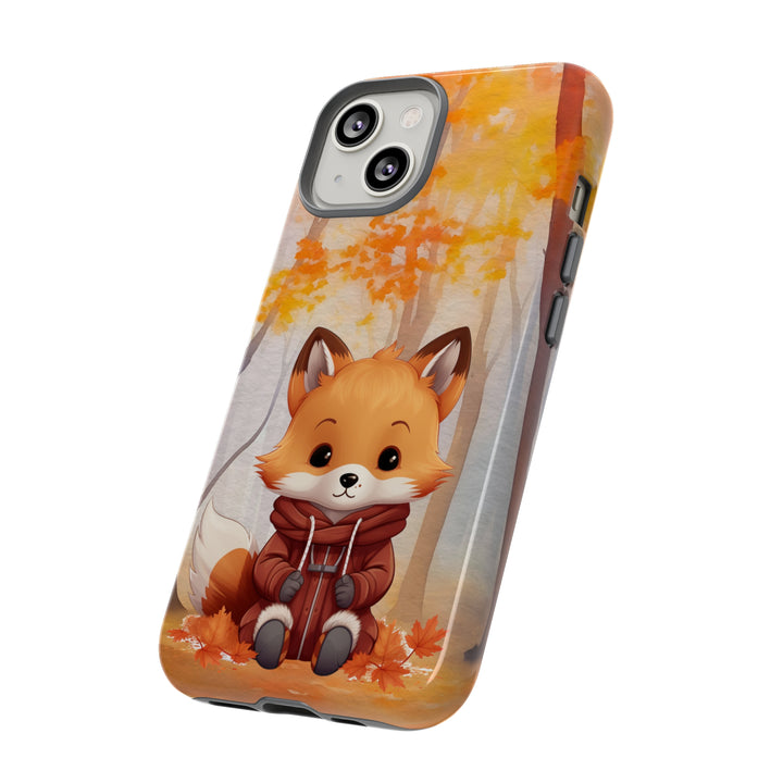 Baby Forest Fox Ready for Autumn - Samsung & iPhone Phone Case