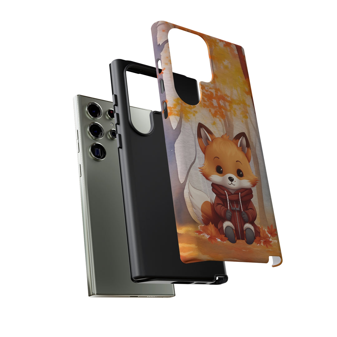 Baby Forest Fox Ready for Autumn - Samsung & iPhone Phone Case