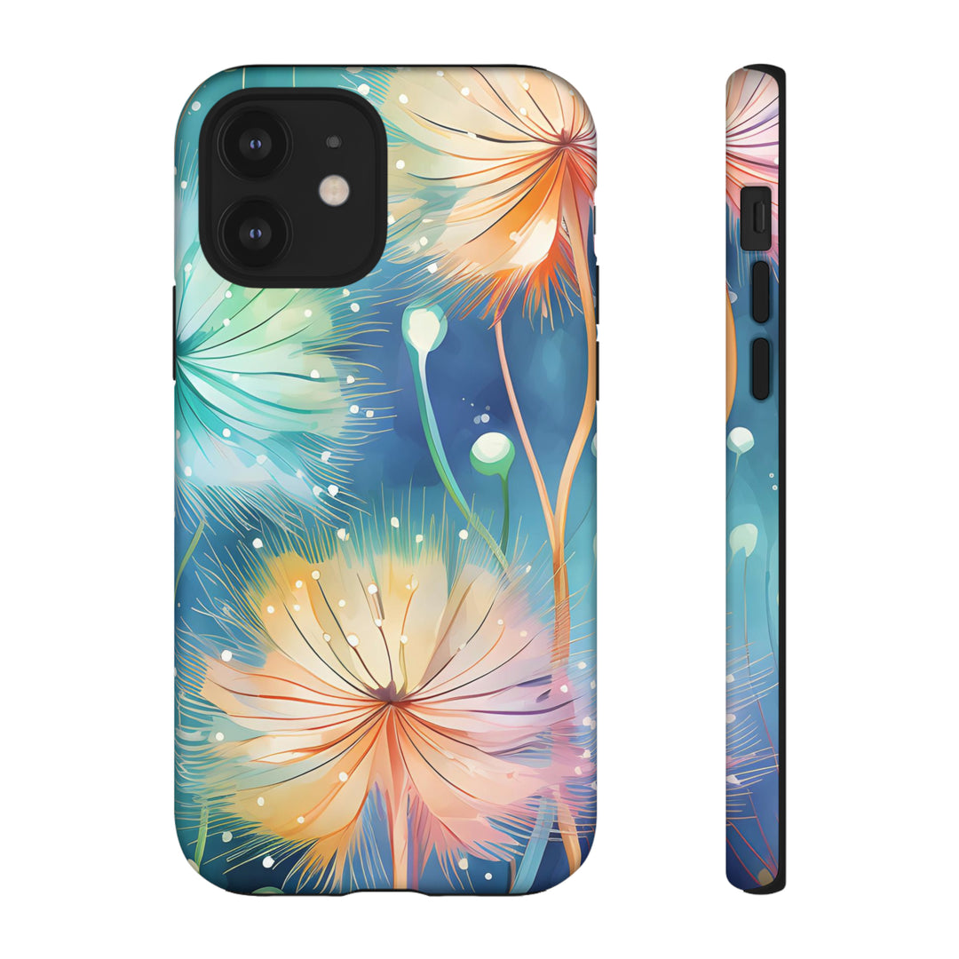 Whimsical Burst Dandelions Phone Case