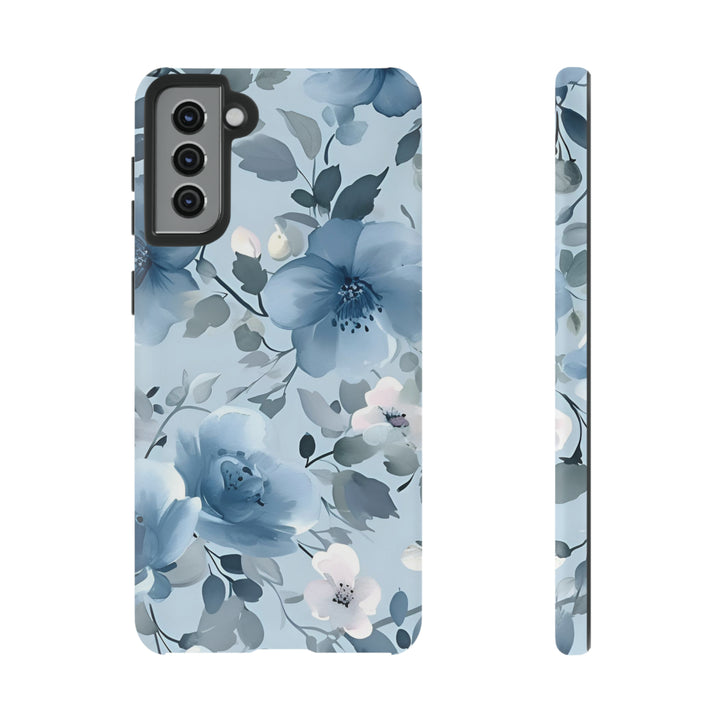 Dusty Blue Flowers | Phone Case for iPhone/Galaxy/Pixel