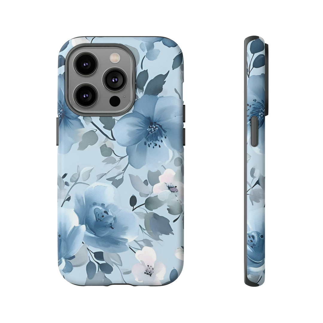 Dusty Blue Flowers | Phone Case for iPhone/Galaxy/Pixel