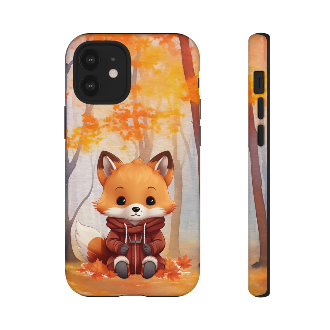 Baby Forest Fox Ready for Autumn - Samsung & iPhone Phone Case