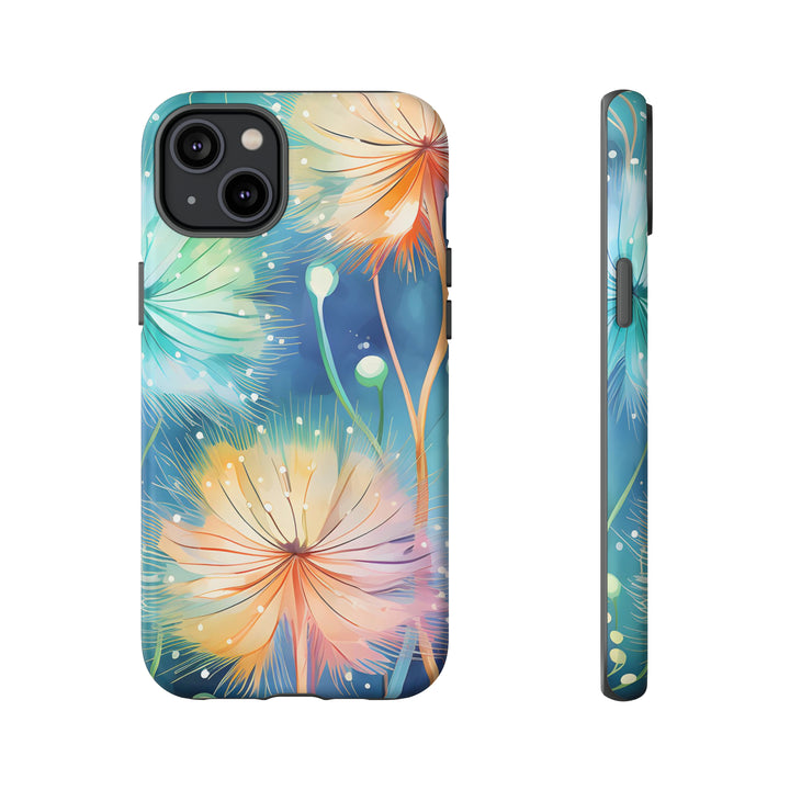 Whimsical Burst Dandelions Phone Case