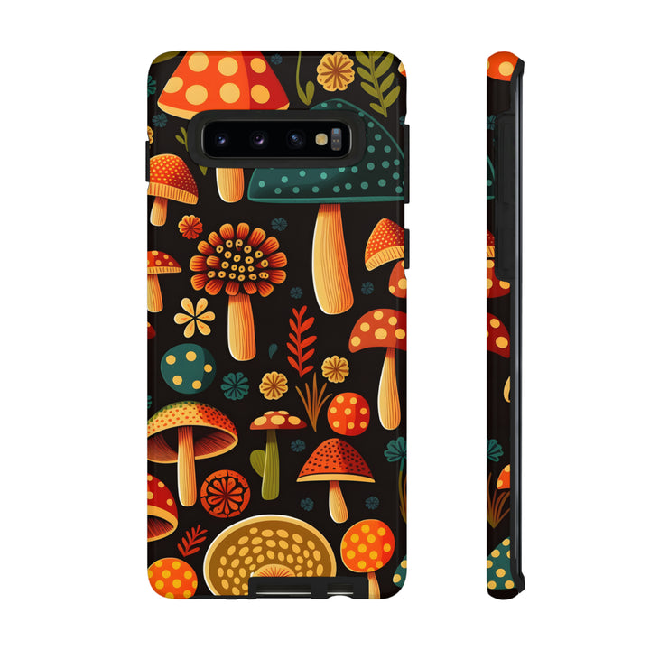 Dark Whimsy Mushroom Field Phone Case