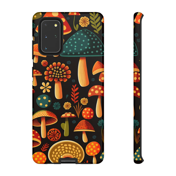 Dark Whimsy Mushroom Field Phone Case