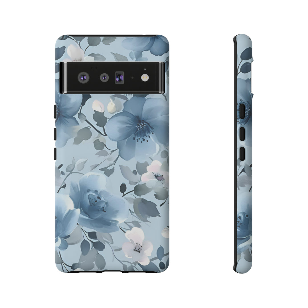 Dusty Blue Flowers | Phone Case for iPhone/Galaxy/Pixel