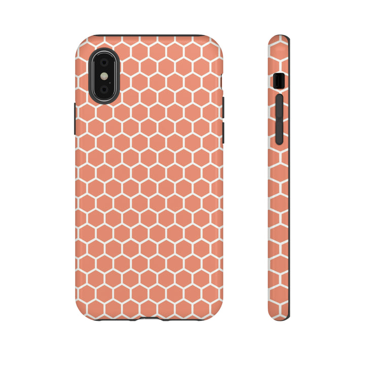 Orange Honeycomb | Phone Case for iPhone/Galaxy/Pixel