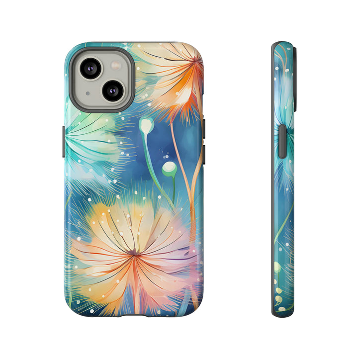 Whimsical Burst Dandelions Phone Case