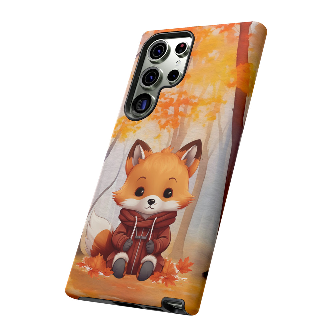 Baby Forest Fox Ready for Autumn - Samsung & iPhone Phone Case