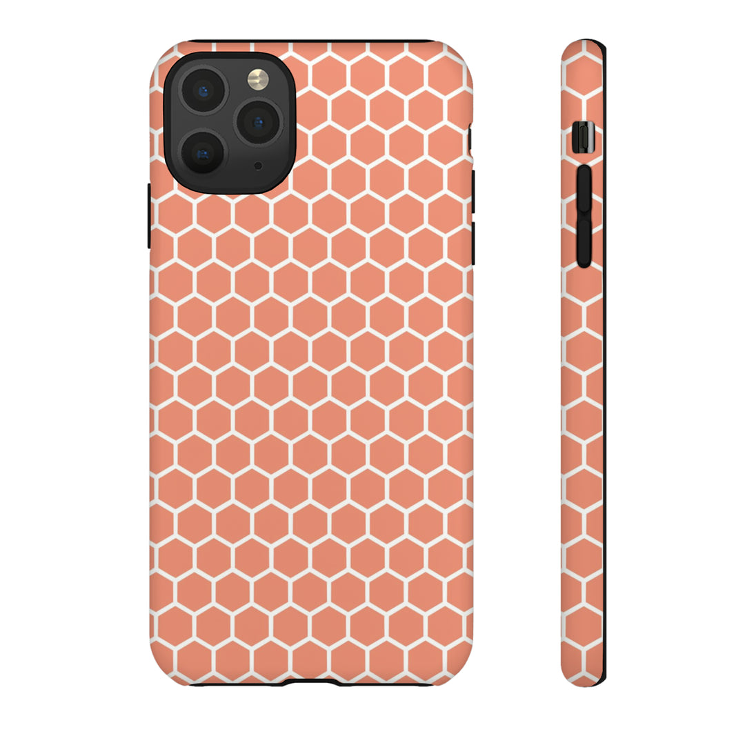 Orange Honeycomb | Phone Case for iPhone/Galaxy/Pixel