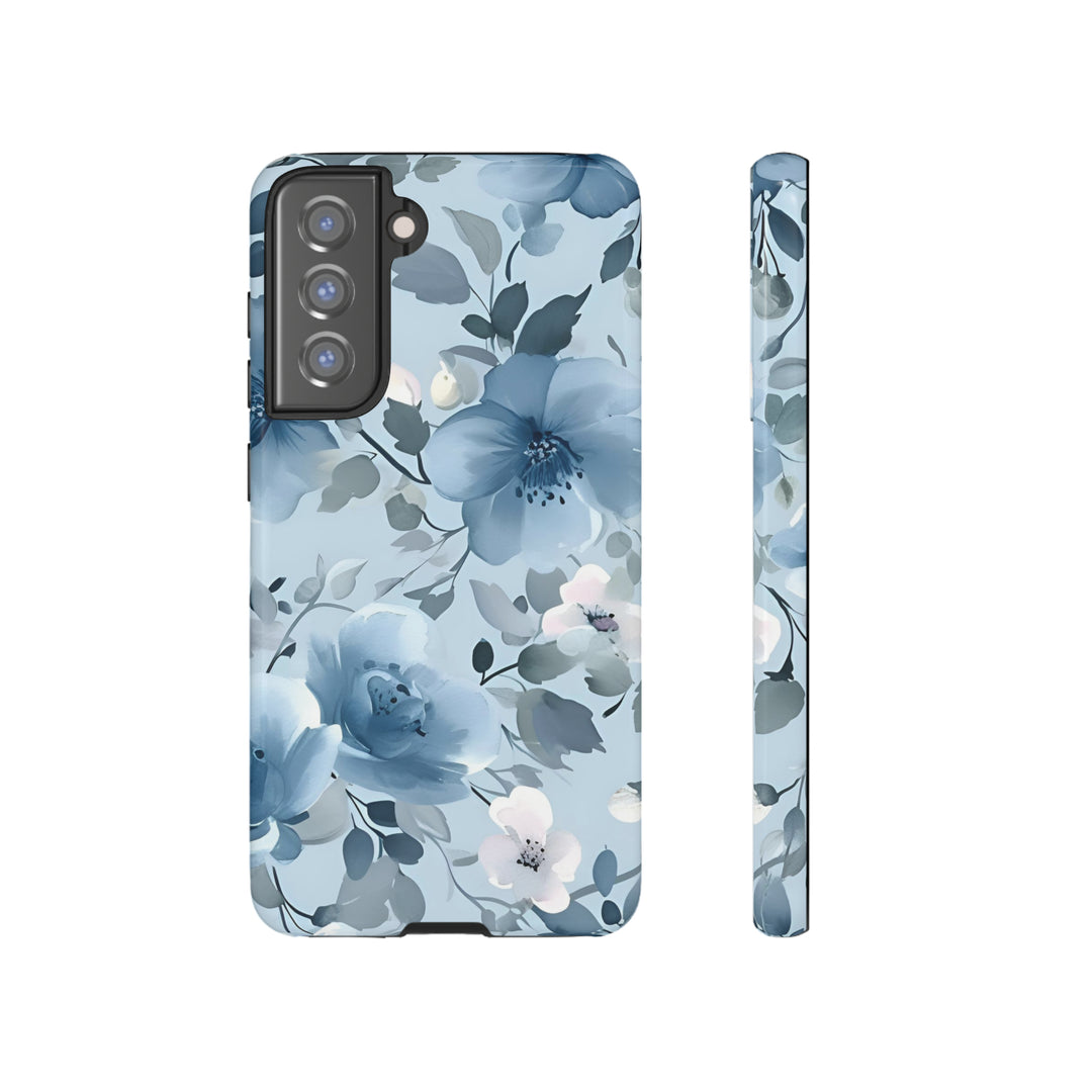 Dusty Blue Flowers | Phone Case for iPhone/Galaxy/Pixel