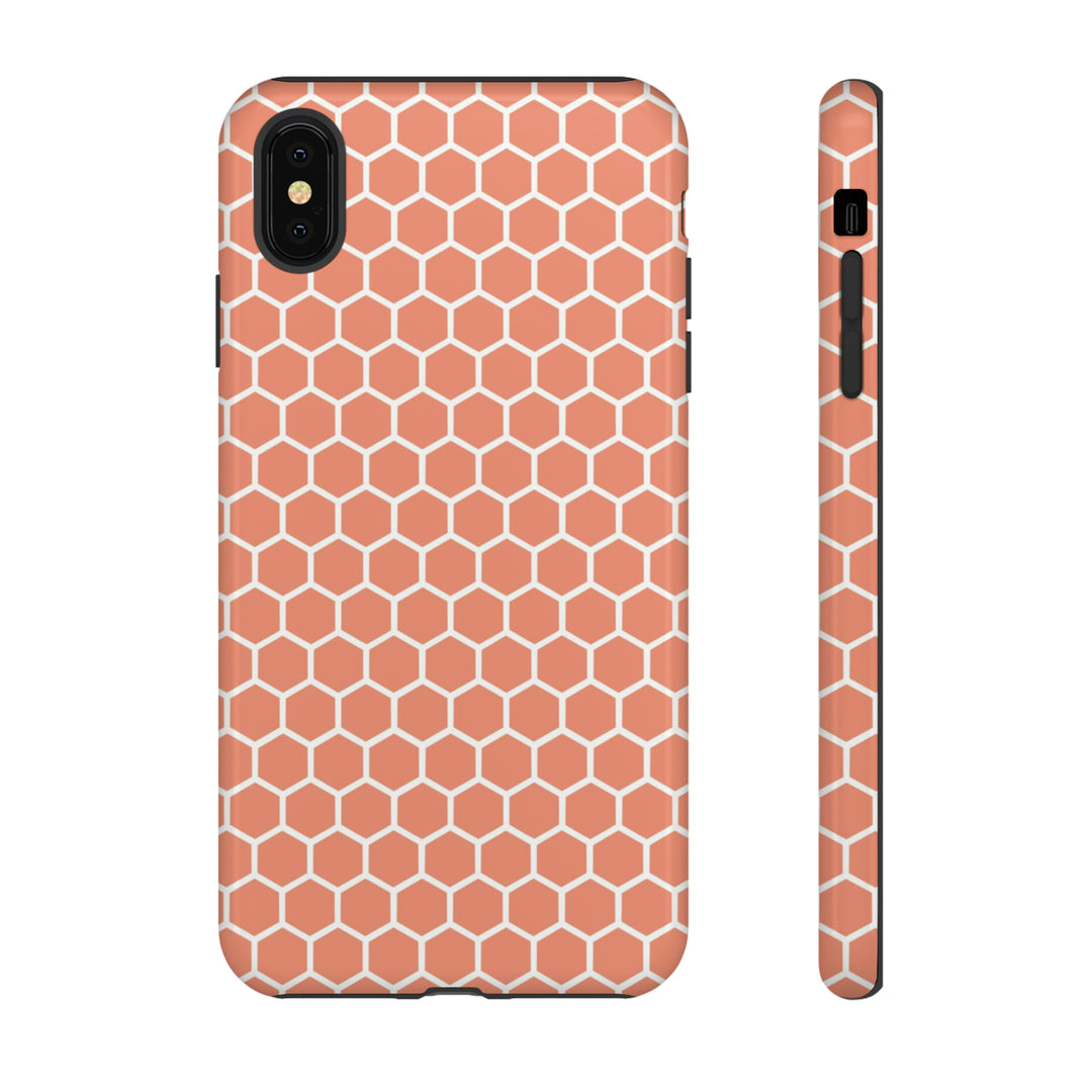 Orange Honeycomb | Phone Case for iPhone/Galaxy/Pixel