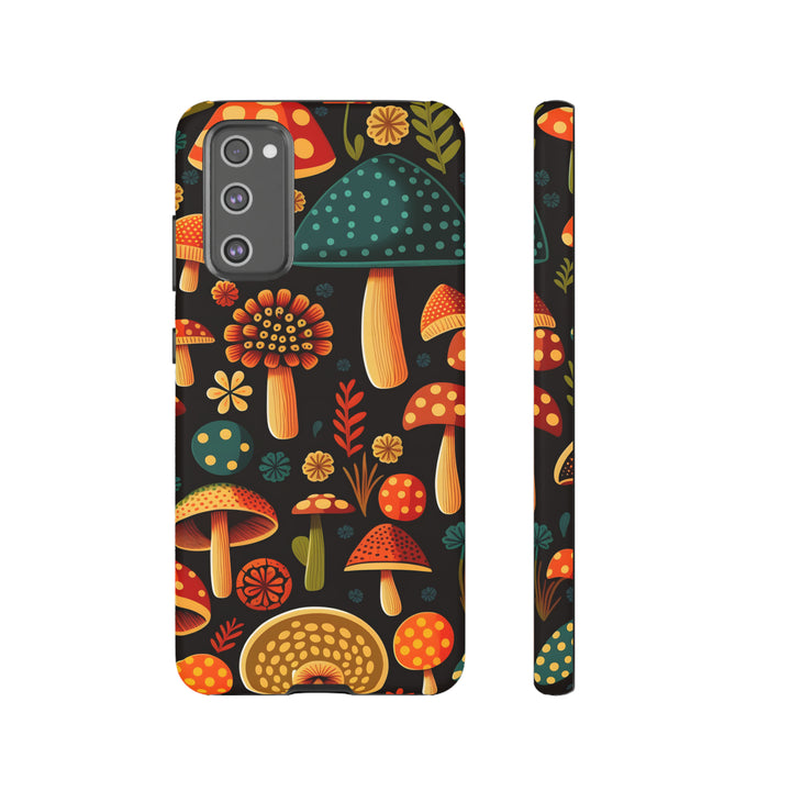 Dark Whimsy Mushroom Field Phone Case