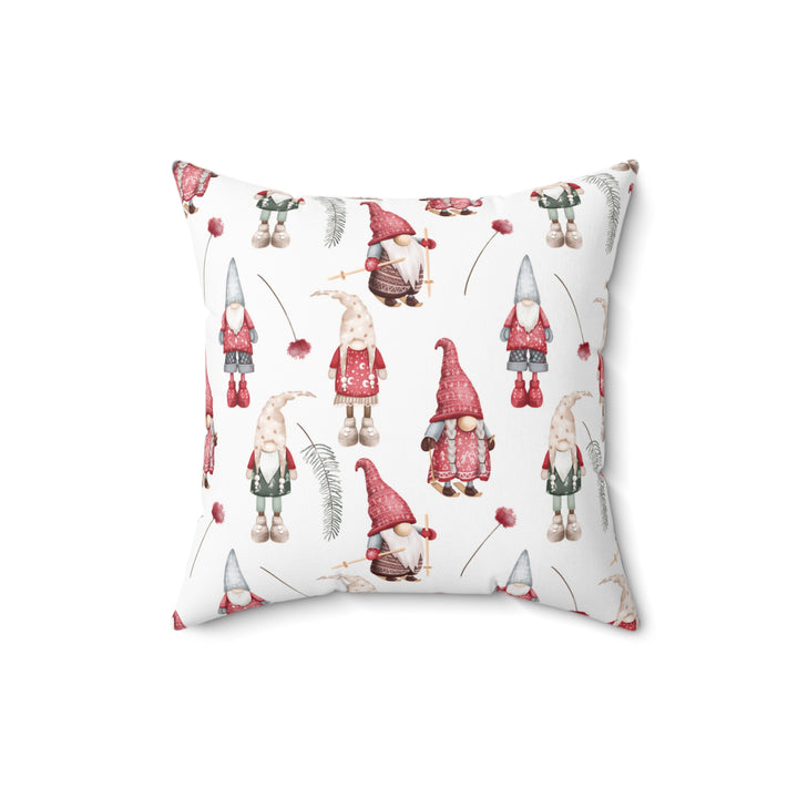 Gnomes Pattern Winter Decorative Throw Pillow