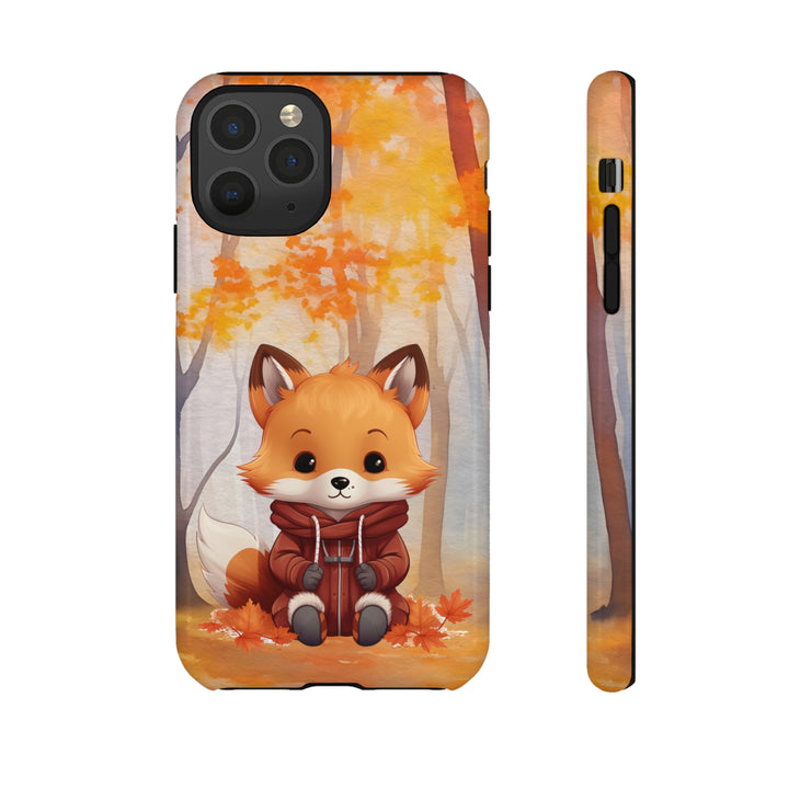 Baby Forest Fox Ready for Autumn - Samsung & iPhone Phone Case