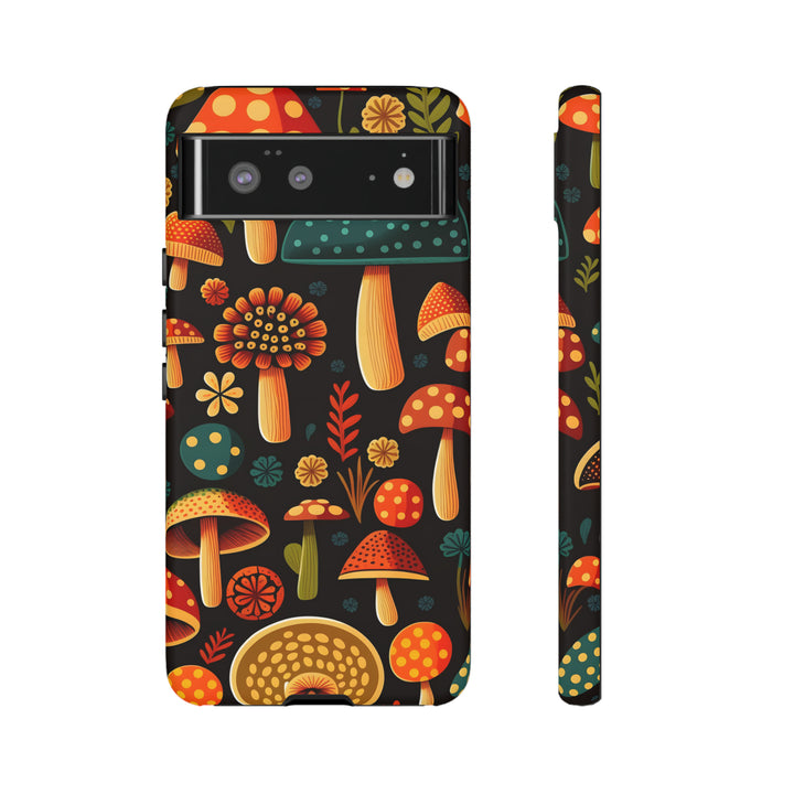 Dark Whimsy Mushroom Field Phone Case