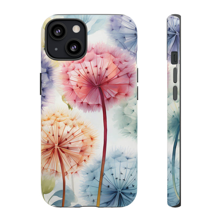 Colorful Field of Dandelions Phone Case