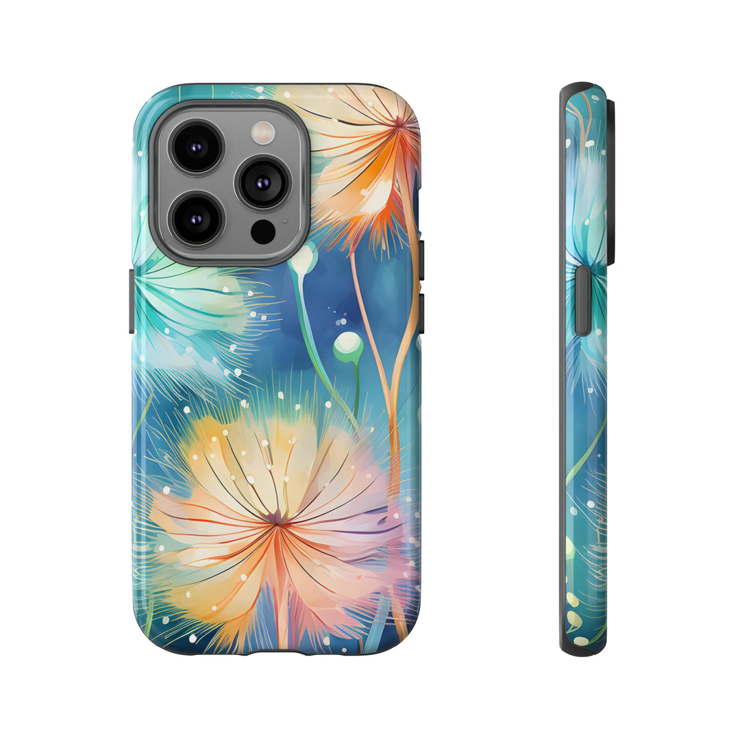 Whimsical Burst Dandelions Phone Case