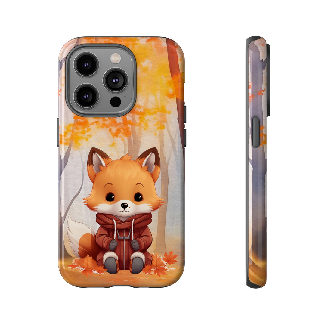 Baby Forest Fox Ready for Autumn - Samsung & iPhone Phone Case