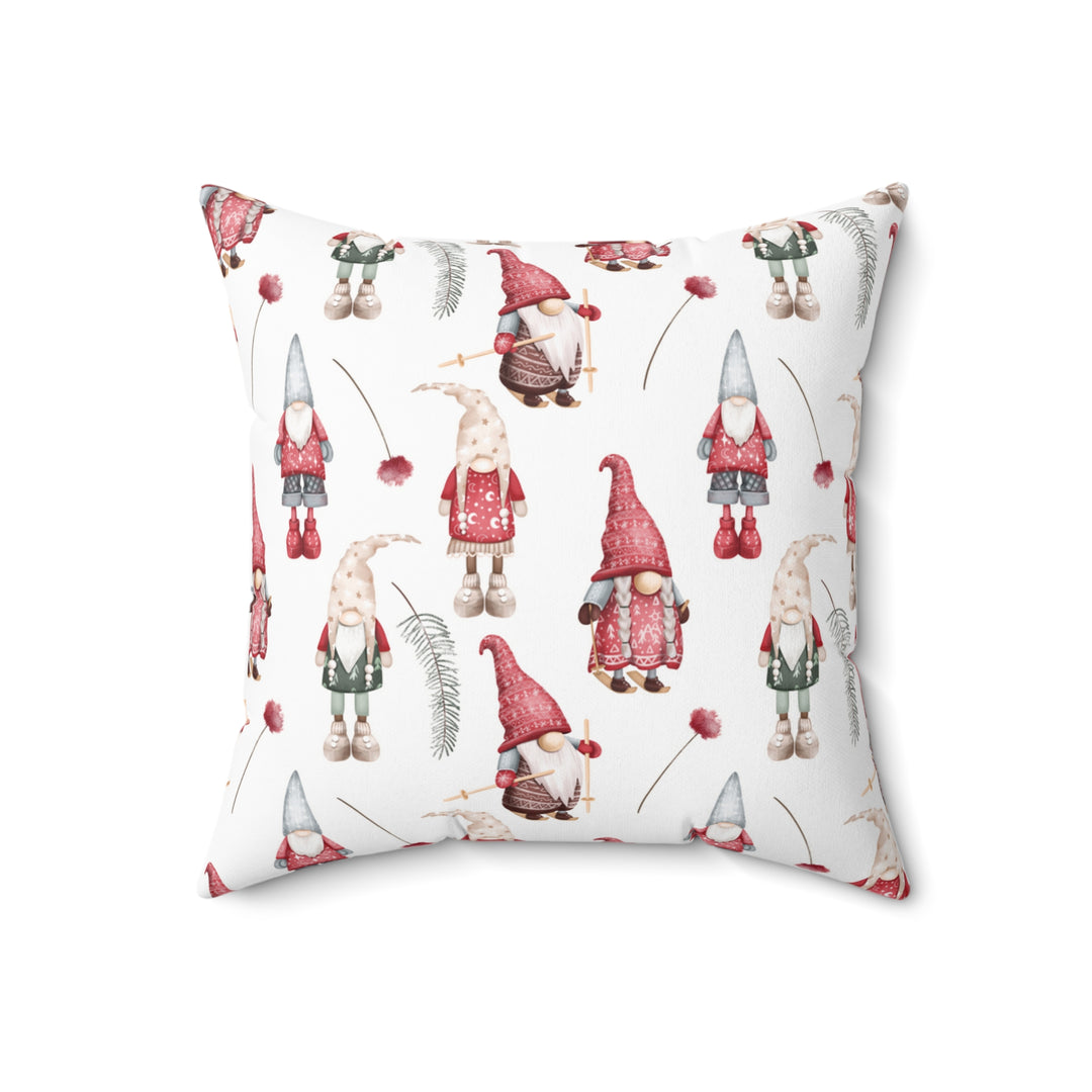 Gnomes Pattern Winter Decorative Throw Pillow