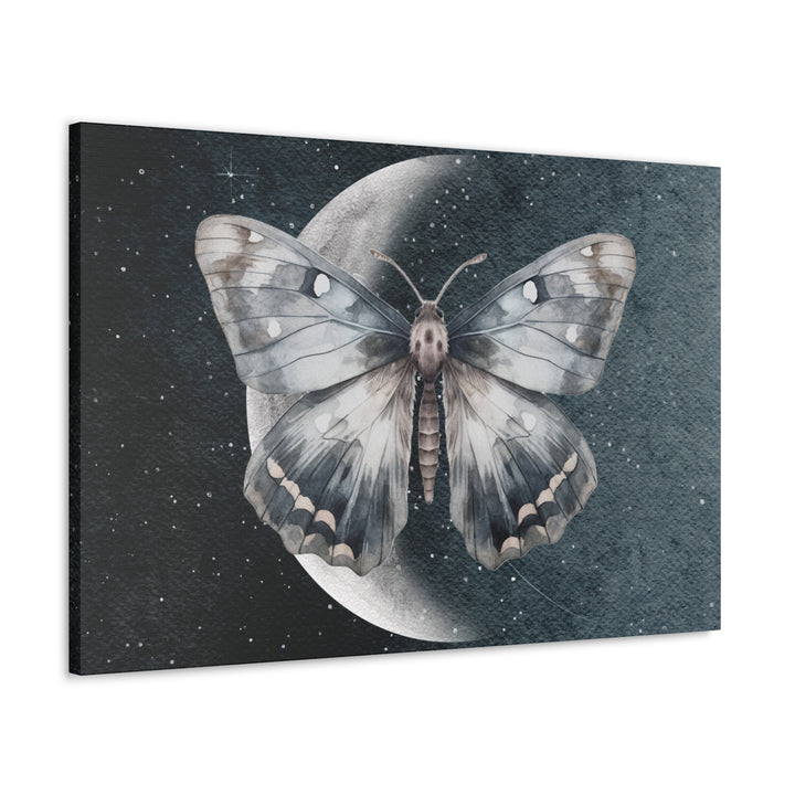 Shadow of the Crescent Moon Moth | Canvas Wall Art