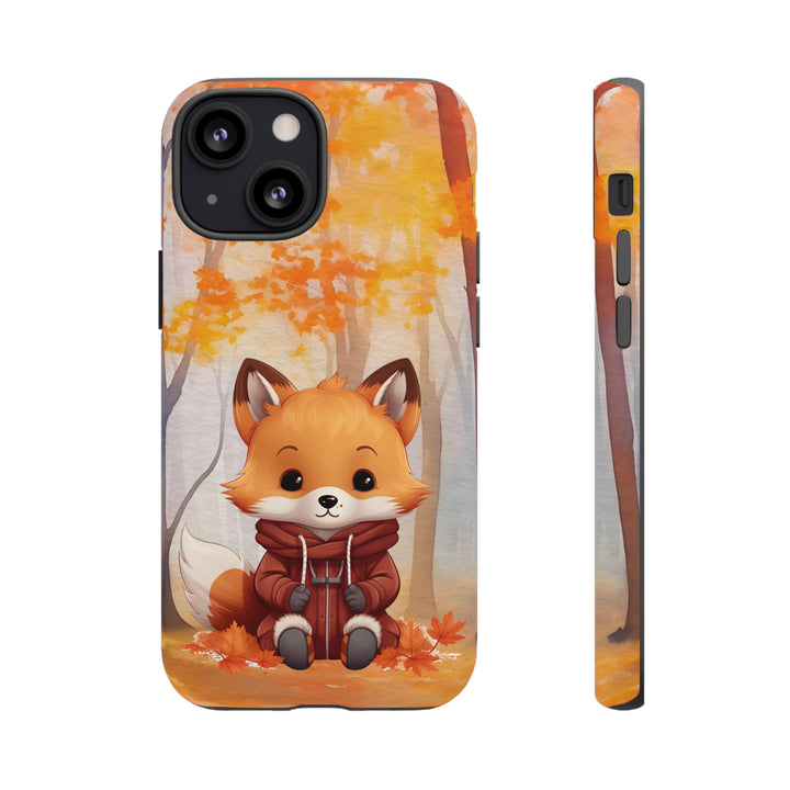 Baby Forest Fox Ready for Autumn - Samsung & iPhone Phone Case