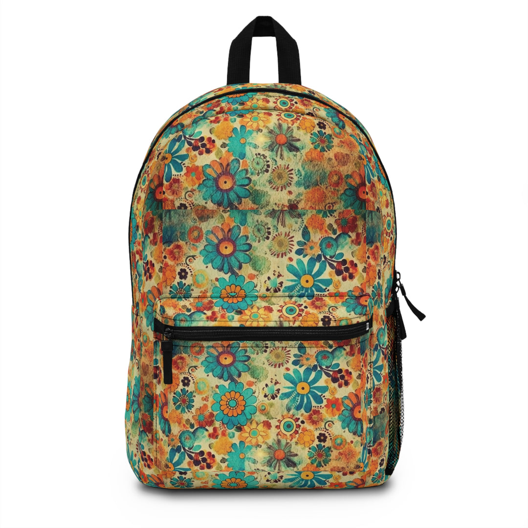 Gentle Grunge Garden | Floral Patterned Printed Backpack