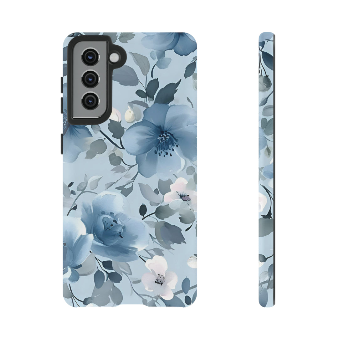 Dusty Blue Flowers | Phone Case for iPhone/Galaxy/Pixel