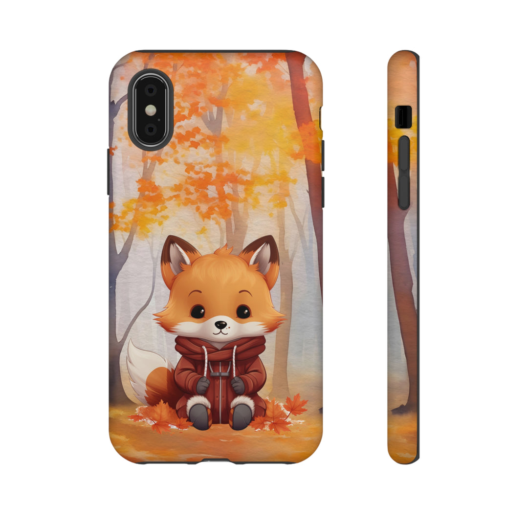 Baby Forest Fox Ready for Autumn - Samsung & iPhone Phone Case