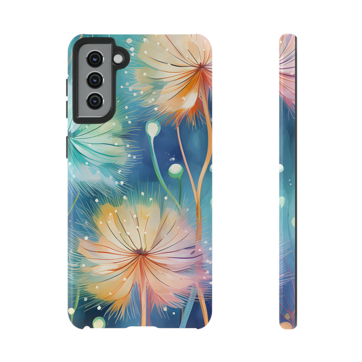 Whimsical Burst Dandelions Phone Case