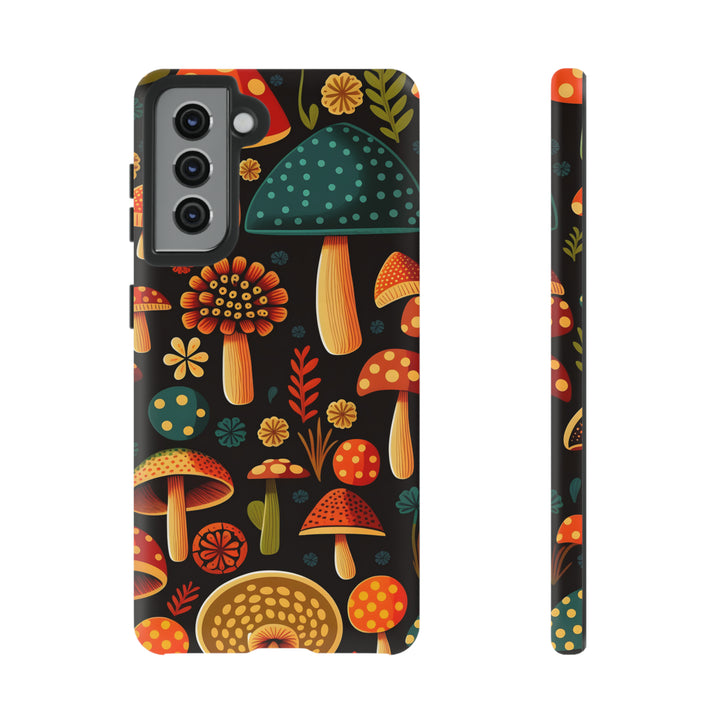 Dark Whimsy Mushroom Field Phone Case